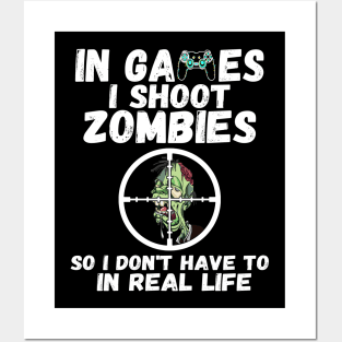 In games I Shoot Zombies Posters and Art